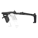 CORONHA TÁTICA PARA PISTOLA AIRSOFT P-IX RECOVER 20/20 STOCK CK PRETA