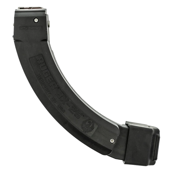 RUGER_.22_50-RDS_BX-25x2-10-22_POLI_PRETO-CLEAR_90398_RUGER CARREGADOR 50 TIROS, CALIBRE .22LR, RUGER, BX-25x2 10/22, POLIMERO, PRETO, RUGER, 90398, USA - Imagem 1