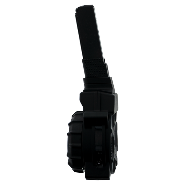 CARREGADOR 32 TIROS DRUM, CALIBRE .380 ACP, RUGER, LCP, METAL/POLIMERO, PRETO, PROMAG, DRM-A39, USA - Imagem 4