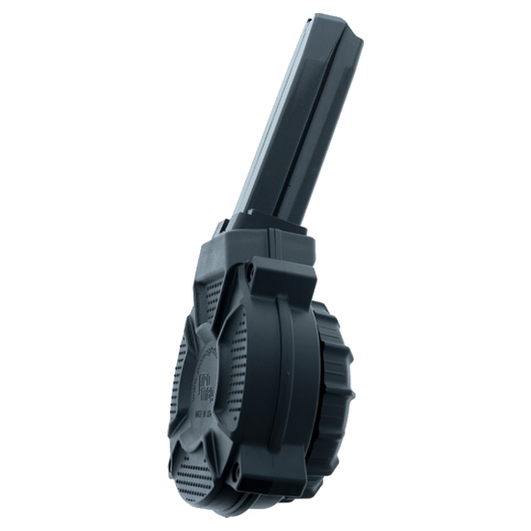CARREGADOR 50 TIROS, DRUM, CALIBRE 9MM, RUGER, P SERIES, METAL/POLIMERO, PRETO, PROMAG, DRM-A49, USA - Imagem 2