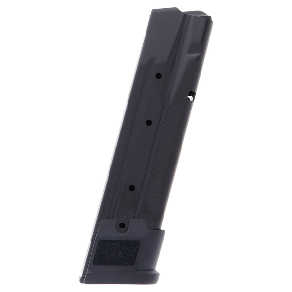 SIG-SAUER_9MM_21-RDS_P320-X-FIVE_METAL_PRETO_MAG-MOD-F-9-21_SIG-SAUER_1 CARREGADOR 21 TIROS, CALIBRE 9MM, SIG SAUER, P320 X-FIVE, METAL, PRETO, SIG SAUER, MAG-MOD-F-9-21, ITALIA - Imagem 1