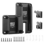 SUPORTE MAGNÉTICO PARA ARMA CURTA E CARREGADOR, POLIMERO, PRETO, OEM, MHMM-01 - Imagem 2