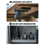 SUPORTE MAGNÉTICO PARA ARMA CURTA E CARREGADOR, POLIMERO, PRETO, OEM, MHMM-01 - Imagem 5