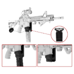 SUPORTE DE PAREDE PARA RIFLE AR-15 E CARREGADOR, POLIMERO, PRETO, OEM, MRM-01 - Imagem 3