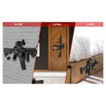 SUPORTE DE PAREDE PARA RIFLE AR-15 E CARREGADOR, POLIMERO, PRETO, OEM, MRM-01 - Imagem 4