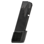 CARREGADOR 17 TIROS, CALIBRE 9MM, CANIK, TP9 ELITE SC, METAL, PRETO, CANIK, MA904, TURQUIA, COM EXTENSAO DE PEGADA