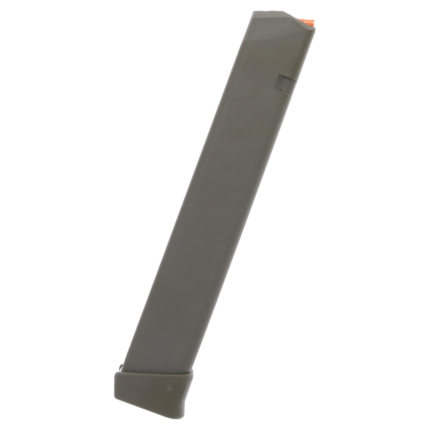 CARREGADOR 33 TIROS, CALIBRE 9MM, GLOCK, G17 / G19 / G26 / G34 / G45, POLIMERO, VERDE OLIVA, GLOCK, 47462, AUSTRIA
