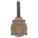 CARREGADOR 50 TIROS, DRUM, CALIBRE 9MM, GLOCK, G17 / G19 / G26, METAL/POLIMERO, FDE, PROMAG, DRM-A11-FDE, USA - Imagem 3