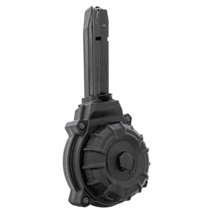 CARREGADOR 50 TIROS, DRUM, CALIBRE 9MM, H&K, VP9 / P30, METAL/POLIMERO, PRETO, PROMAG, DRM-A61, USA