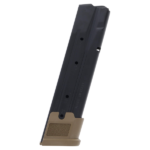 CARREGADOR 21 TIROS, CALIBRE 9MM, SIG SAUER, P320-M17, METAL, FDE, SIG SAUER, MAG-MOD-F-9-21-COY, ITALIA